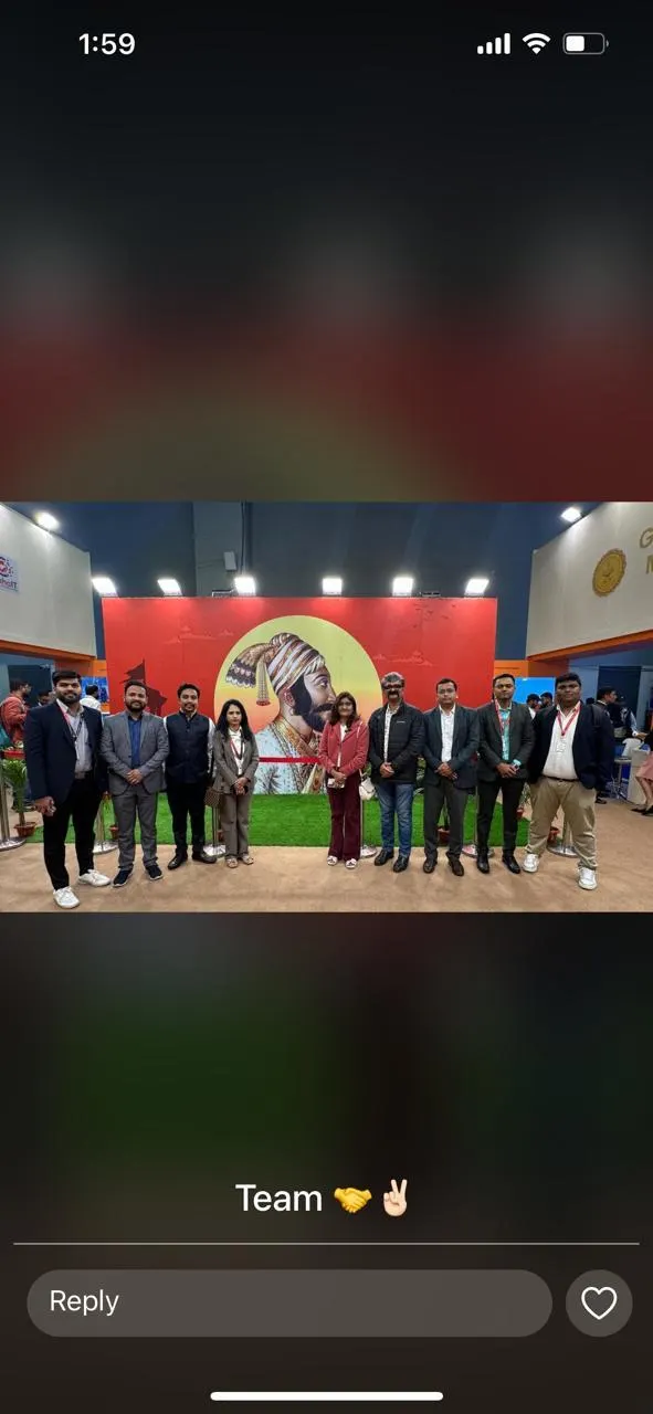 The Sumago team at the India AI Impact Expo 2026
