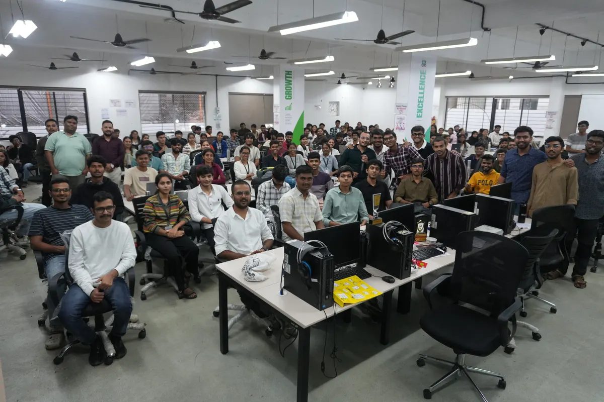 Participants filling the hall at the Gemma hackathon hosted by Sumago